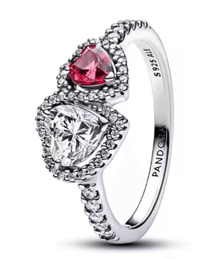 แหวน Hearts sterling silver ring สีเงิน – image 1